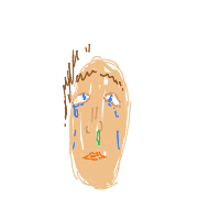 crying face drawing by sxun in Artbitrator