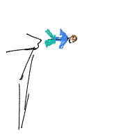person falling over drawing by sxun in Artbitrator