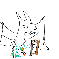 dragon in therapy drawing by sxun in Artbitrator