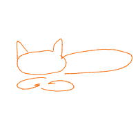 sleeping cat drawing by puspita in Artbitrator