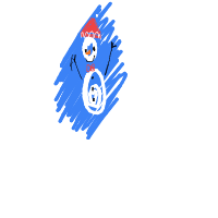 waving snowman drawing by mimeomj in Artbitrator
