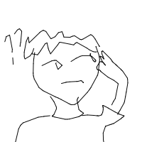 thinking face drawing by yanyan in Artbitrator