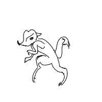 sneaky fox drawing by spaghetti in Artbitrator