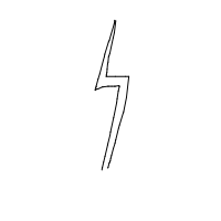 lightning bolt drawing by marrylyn in Artbitrator