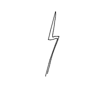 lightning bolt drawing by marrylyn in Artbitrator