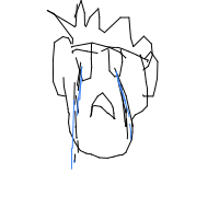 crying face drawing by klested in Artbitrator
