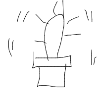 dancing cactus drawing by adry in Artbitrator