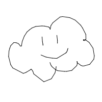 cloud with face drawing by danaa in Artbitrator
