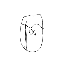 fish in bowl drawing by roxi in Artbitrator