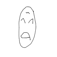 angry face drawing by mrizkyd in Artbitrator