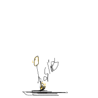 slipping on banana peel drawing by newbie in Artbitrator