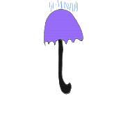 umbrella in rain drawing by olafs6000 in Artbitrator