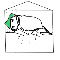 sleepy dog drawing by ovvu in Artbitrator