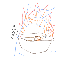 viking funeral drawing by leoibl in Artbitrator