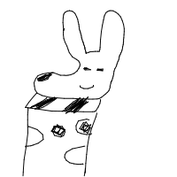 giraffe with scarf drawing by jezzome in Artbitrator