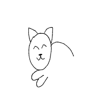 sleeping cat drawing by karolina in Artbitrator