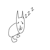 sleeping cat drawing by sakuradreams in Artbitrator