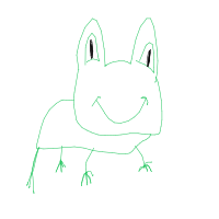 happy frog drawing by sakuradreams in Artbitrator