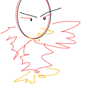 angry bird drawing by angelica05402 in Artbitrator