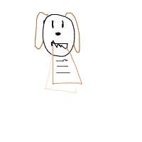 dog ate homework drawing by gisssoto in Artbitrator