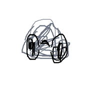 rock with sunglasses drawing by lulupug in Artbitrator