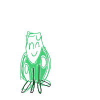 happy frog drawing by loki in Artbitrator