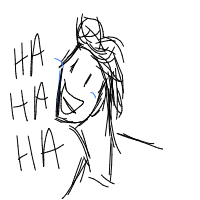 laughing drawing by loki in Artbitrator
