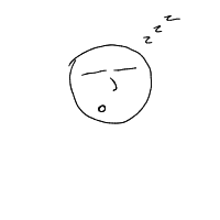 sleeping face drawing by matty in Artbitrator