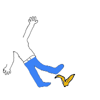 person falling over drawing by matty in Artbitrator