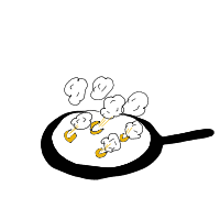 popcorn popping drawing by matty in Artbitrator