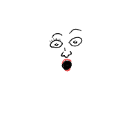 surprised face drawing by matty in Artbitrator
