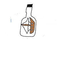 ship in bottle drawing by matty in Artbitrator