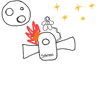 space station disaster drawing by matty in Artbitrator