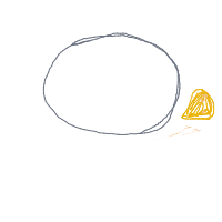 moon eating cheese drawing by nicktheboss in Artbitrator