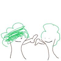 tree giving high five drawing by nicktheboss in Artbitrator