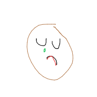 sad face drawing by kristinloveslex in Artbitrator