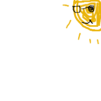 sun wearing sunglasses drawing by polkapinkiss in Artbitrator
