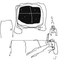 waking up late drawing by polkapinkiss in Artbitrator