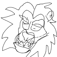lion roaring drawing by sp1der_dob in Artbitrator