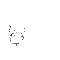 sleeping cat drawing by srush in Artbitrator