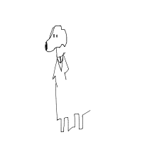 dog in costume drawing by srush in Artbitrator