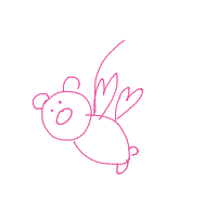 when pigs fly drawing by myraaaa in Artbitrator