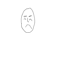 sad face drawing by srush in Artbitrator