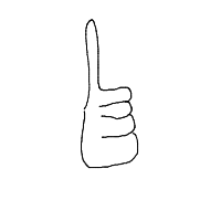 thumbs up drawing by srush in Artbitrator