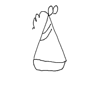 party hat drawing by srush in Artbitrator