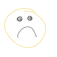 sad face drawing by whippeto in Artbitrator