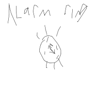 alarm clock ringing drawing by storm7 in Artbitrator