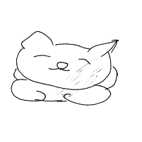 sleeping cat drawing by emna in Artbitrator