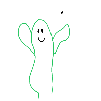 dancing cactus drawing by sedanuey in Artbitrator