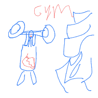 training montage drawing by sedanuey in Artbitrator